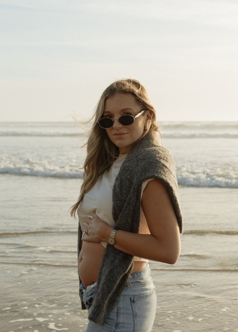 Portrait of Alexa at the beach